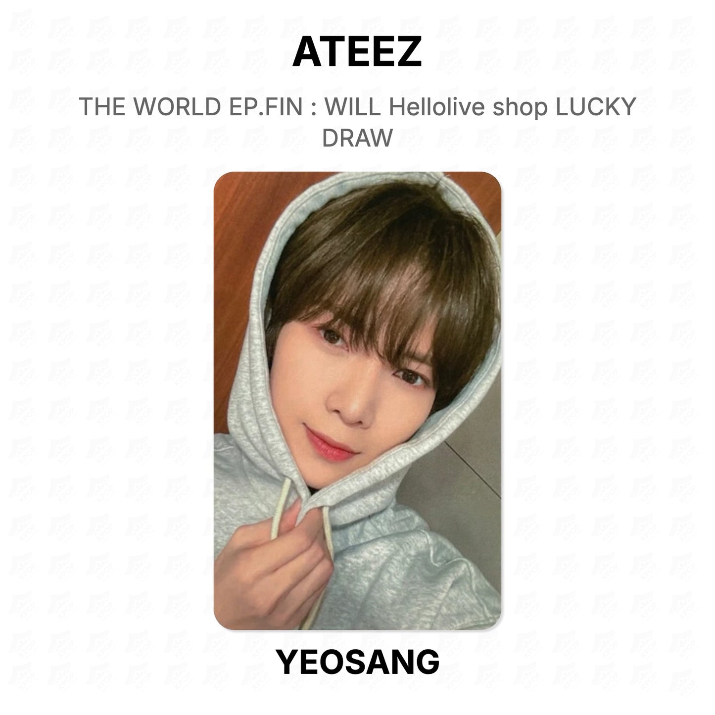 ATEEZ THE WORLD EP.FIN : WILL Hellolive shop LUCKY DRAW Official Photocard