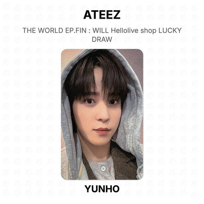 ATEEZ THE WORLD EP.FIN : WILL Hellolive shop LUCKY DRAW Official Photocard