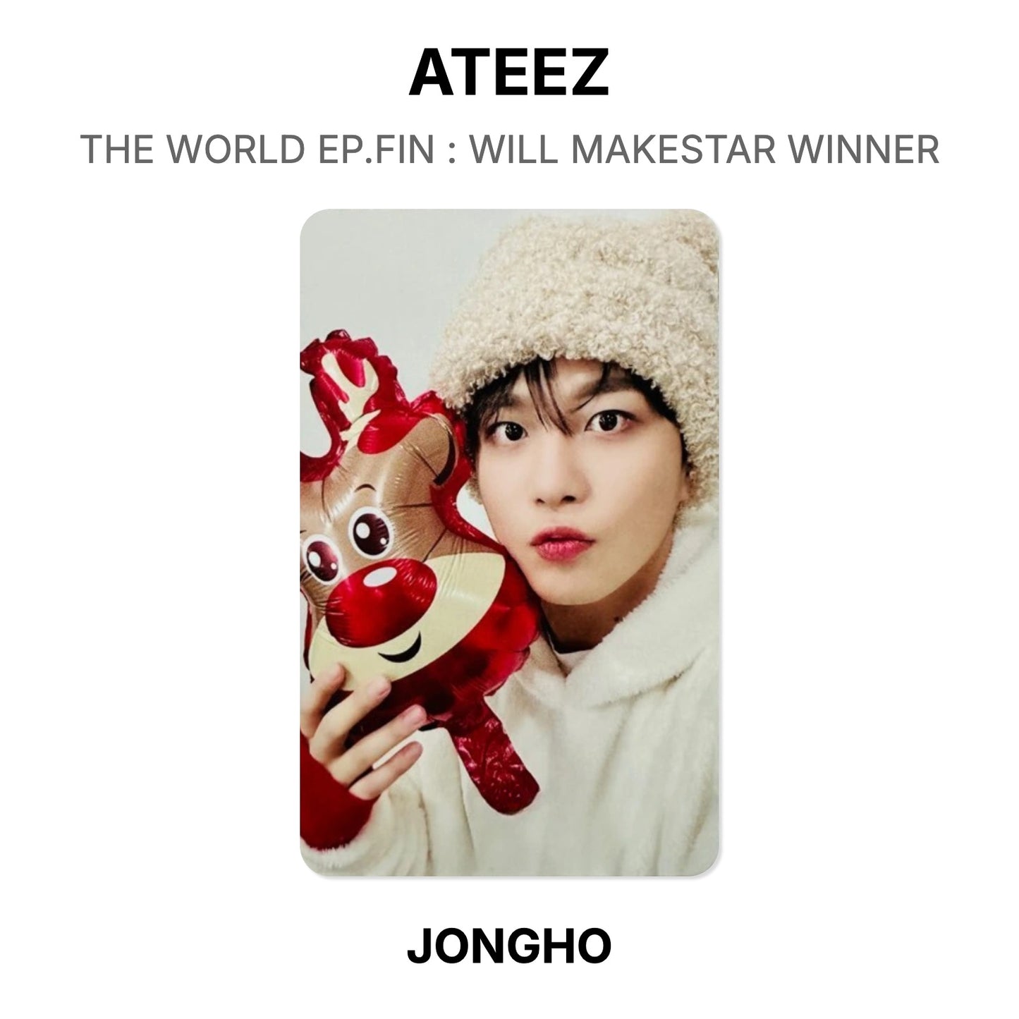 ATEEZ THE WORLD EP.FIN : WILL MAKESTAR WINNER Offizielle Fotokarte
