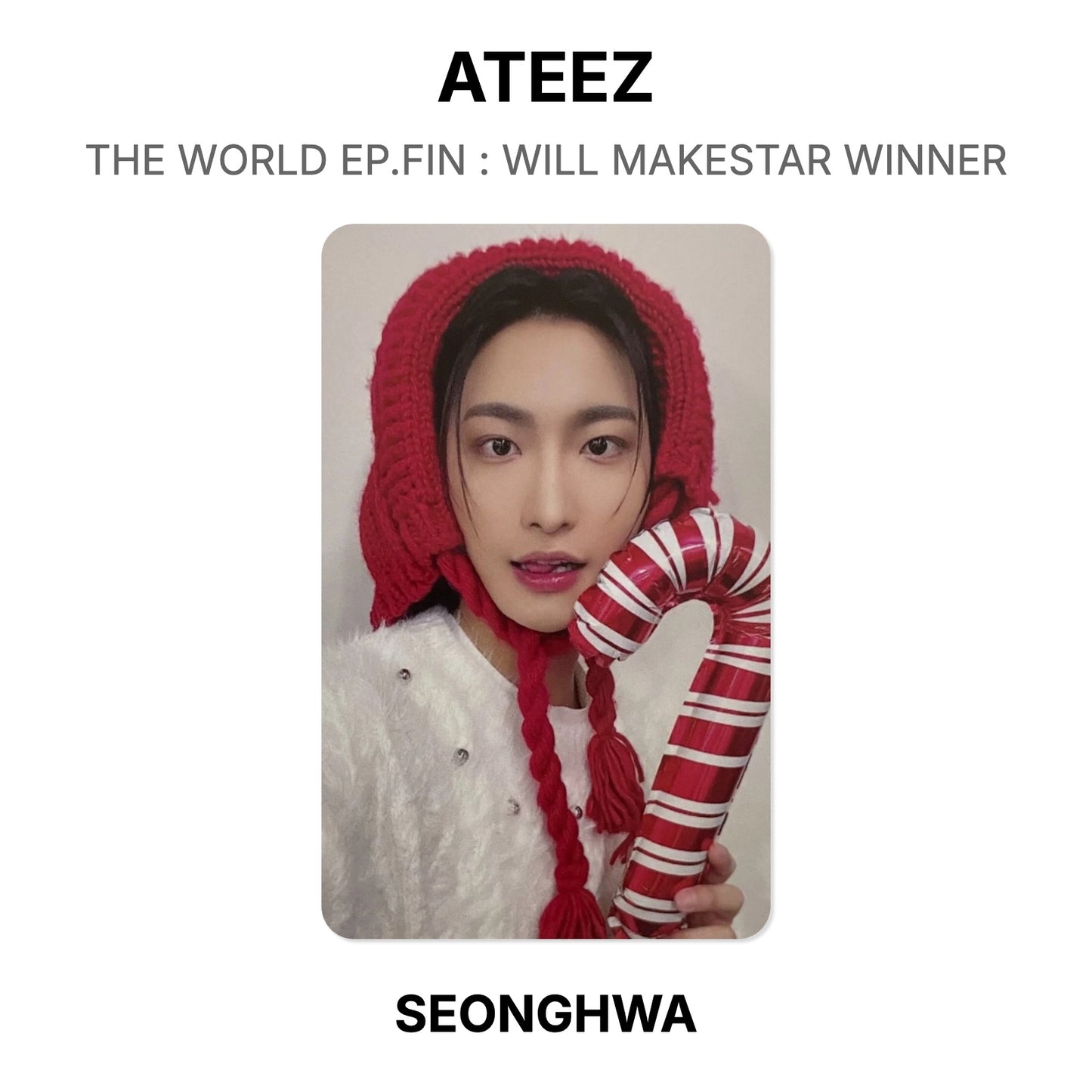 ATEEZ THE WORLD EP.FIN : WILL MAKESTAR WINNER Offizielle Fotokarte