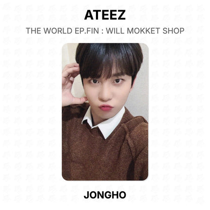 ATEEZ THE WORLD EP.FIN : WILL MOKKET SHOP Official Photocard