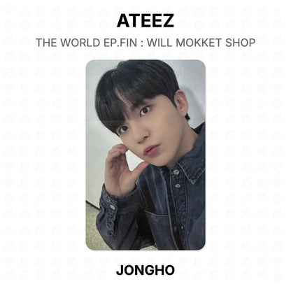 ATEEZ THE WORLD EP.FIN : WILL MOKKET SHOP Official Photocard
