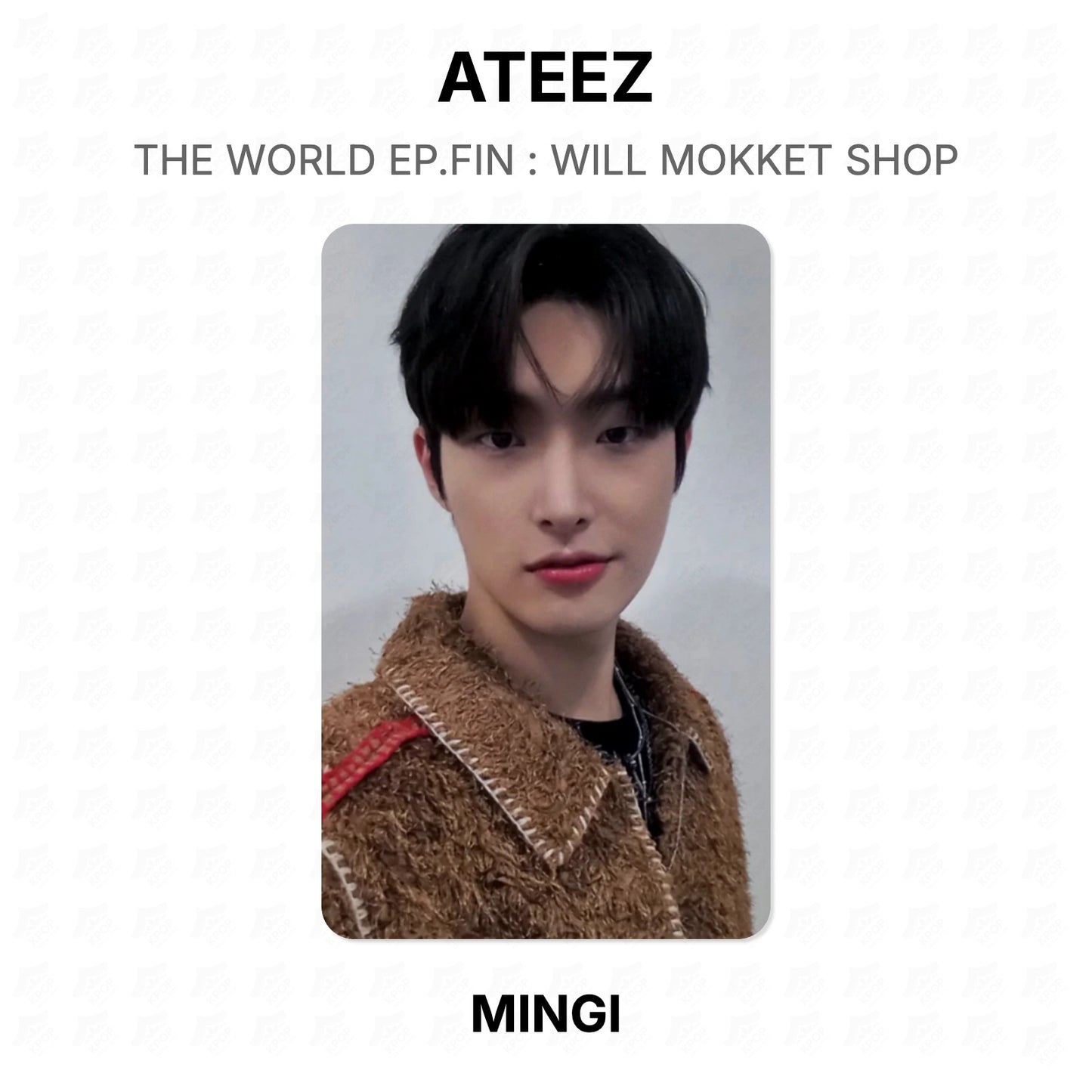 ATEEZ THE WORLD EP.FIN : WILL MOKKET SHOP Official Photocard