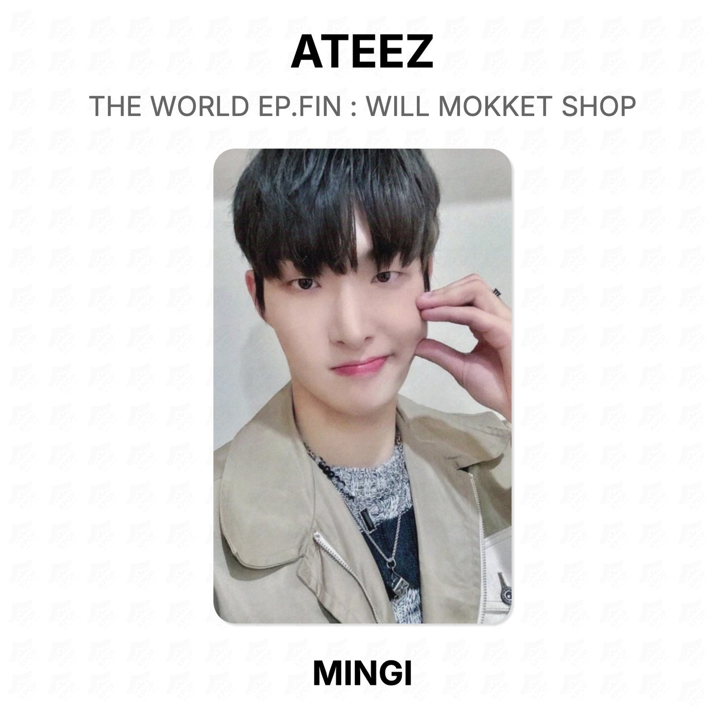 ATEEZ THE WORLD EP.FIN : WILL MOKKET SHOP Official Photocard
