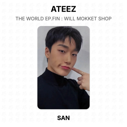 ATEEZ THE WORLD EP.FIN : WILL MOKKET SHOP Official Photocard