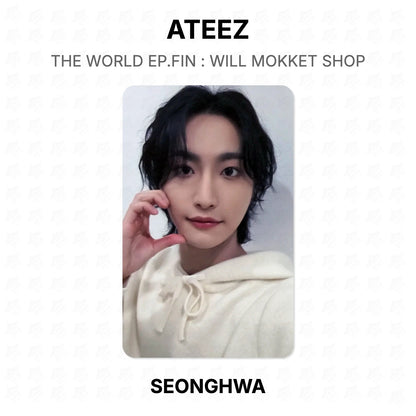 ATEEZ THE WORLD EP.FIN : WILL MOKKET SHOP Official Photocard