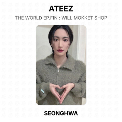 ATEEZ THE WORLD EP.FIN : WILL MOKKET SHOP Official Photocard