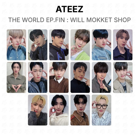 ATEEZ THE WORLD EP.FIN : WILL MOKKET SHOP Official Photocard