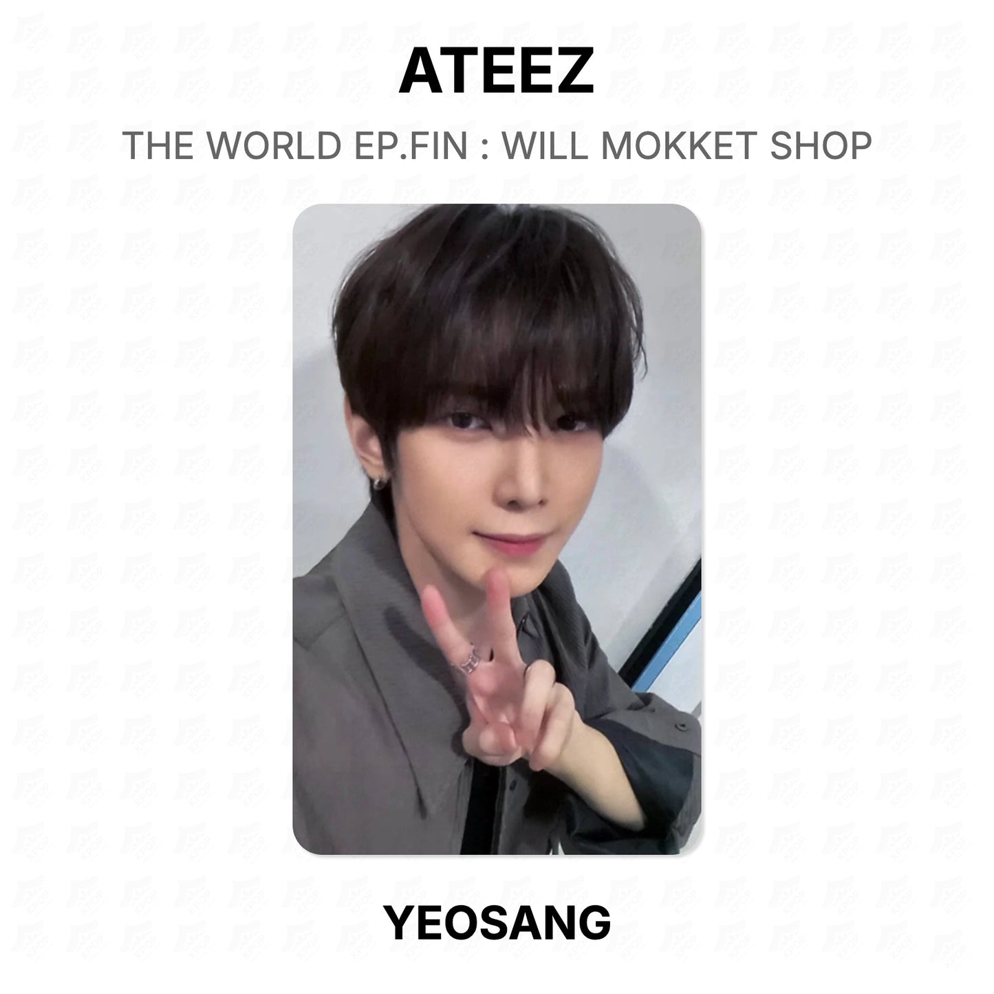 ATEEZ THE WORLD EP.FIN : WILL MOKKET SHOP Official Photocard