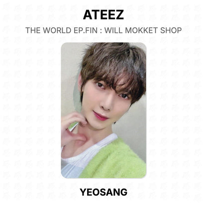 ATEEZ THE WORLD EP.FIN : WILL MOKKET SHOP Official Photocard