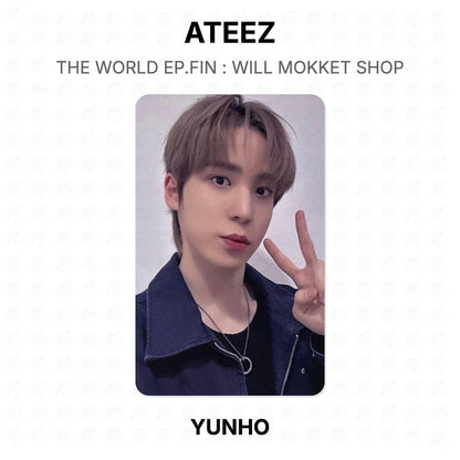 ATEEZ THE WORLD EP.FIN : WILL MOKKET SHOP Official Photocard