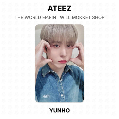 ATEEZ THE WORLD EP.FIN : WILL MOKKET SHOP Official Photocard