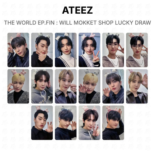 ATEEZ THE WORLD EP.FIN : WILL MOKKET SHOP LUCKY DRAW Official Photocard
