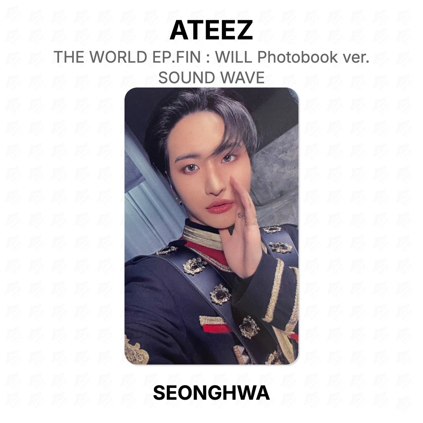 ATEEZ THE WORLD EP.FIN : WILL Photobook ver. SOUND WAVE Official Photocard