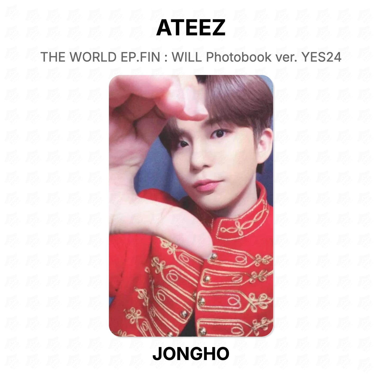 ATEEZ THE WORLD EP.FIN : WILL Photobook ver. YES24 Official Photocard