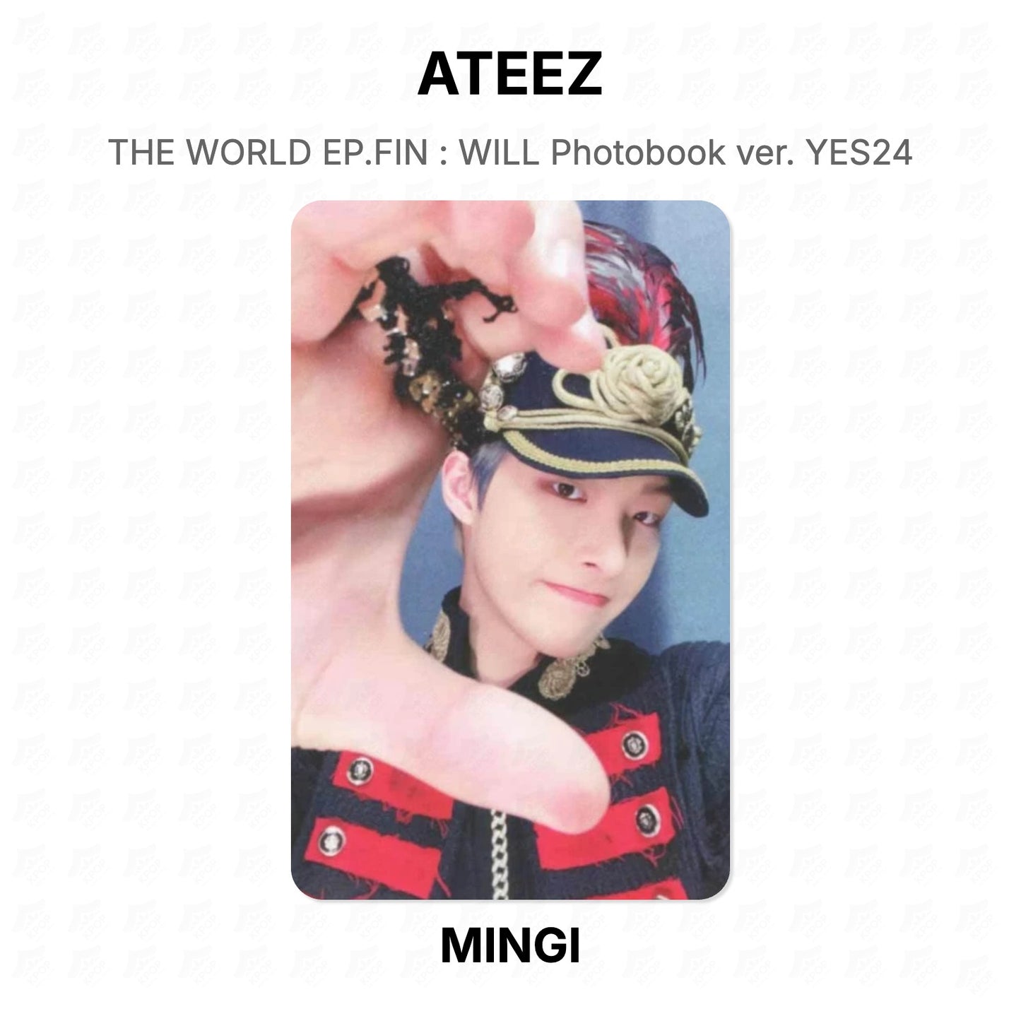ATEEZ THE WORLD EP.FIN : WILL Photobook ver. YES24 Official Photocard