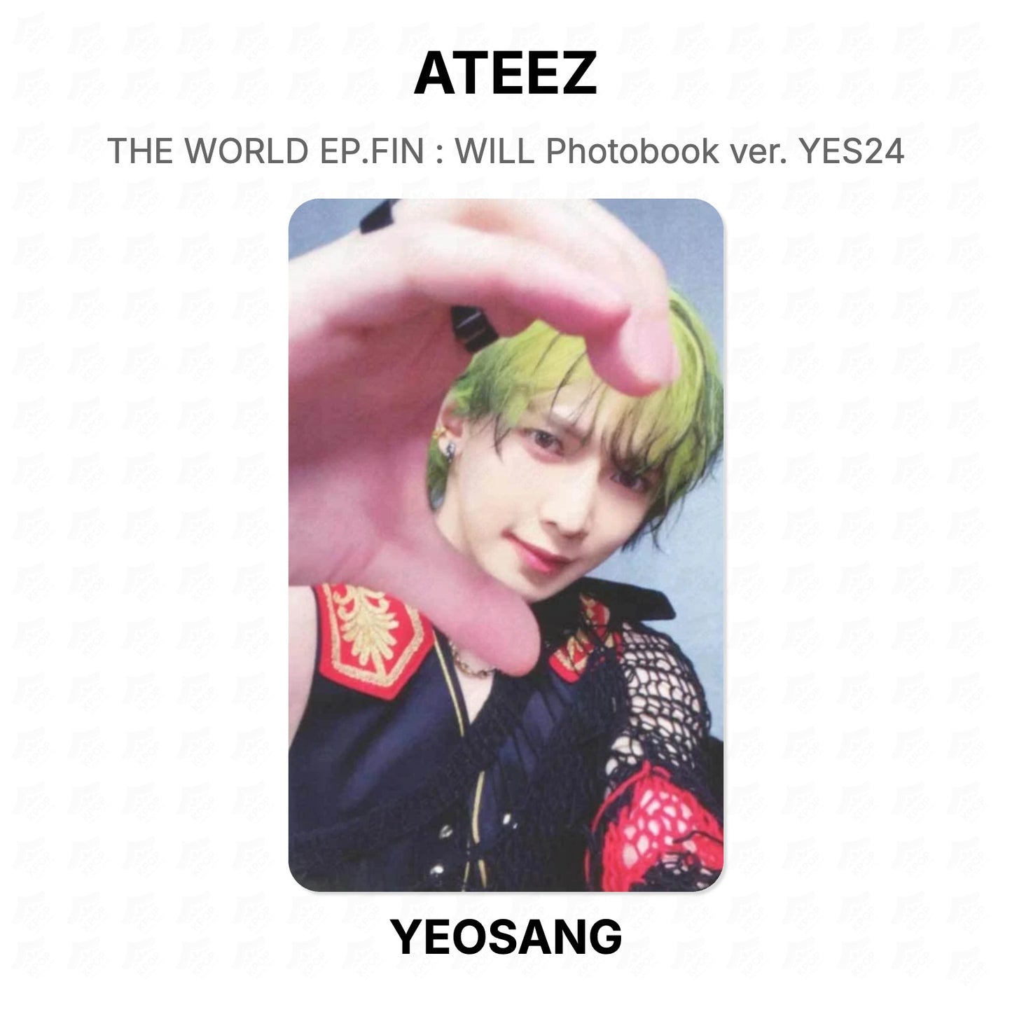 ATEEZ THE WORLD EP.FIN : WILL Photobook ver. YES24 Official Photocard