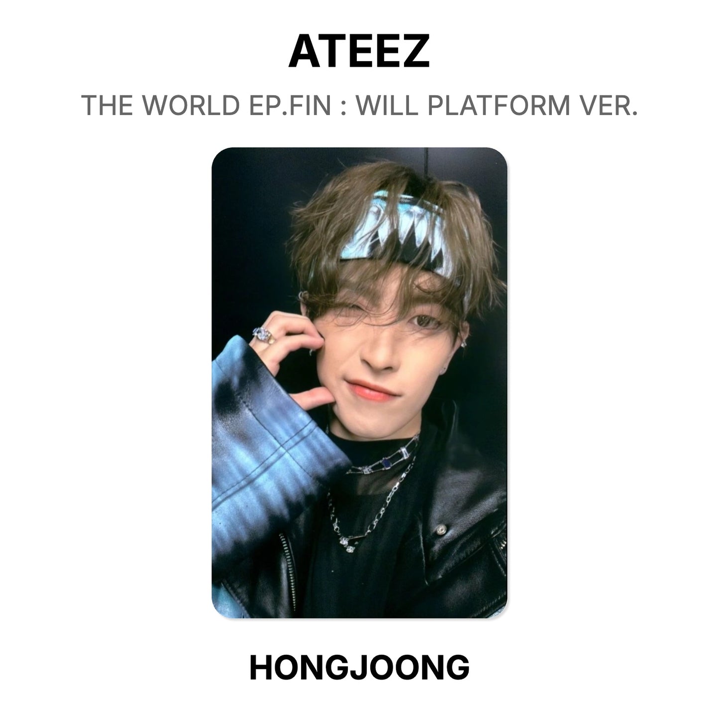 ATEEZ THE WORLD EP.FIN : WILL PLATFORM VER. oficjalna Photocard