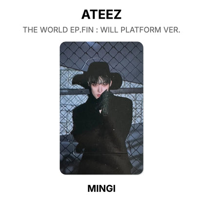 ATEEZ THE WORLD EP.FIN : WILL PLATFORM VER. oficjalna Photocard