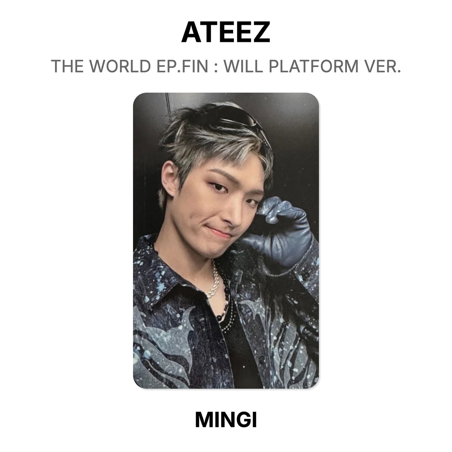 ATEEZ THE WORLD EP.FIN : WILL PLATFORM VER. oficjalna Photocard