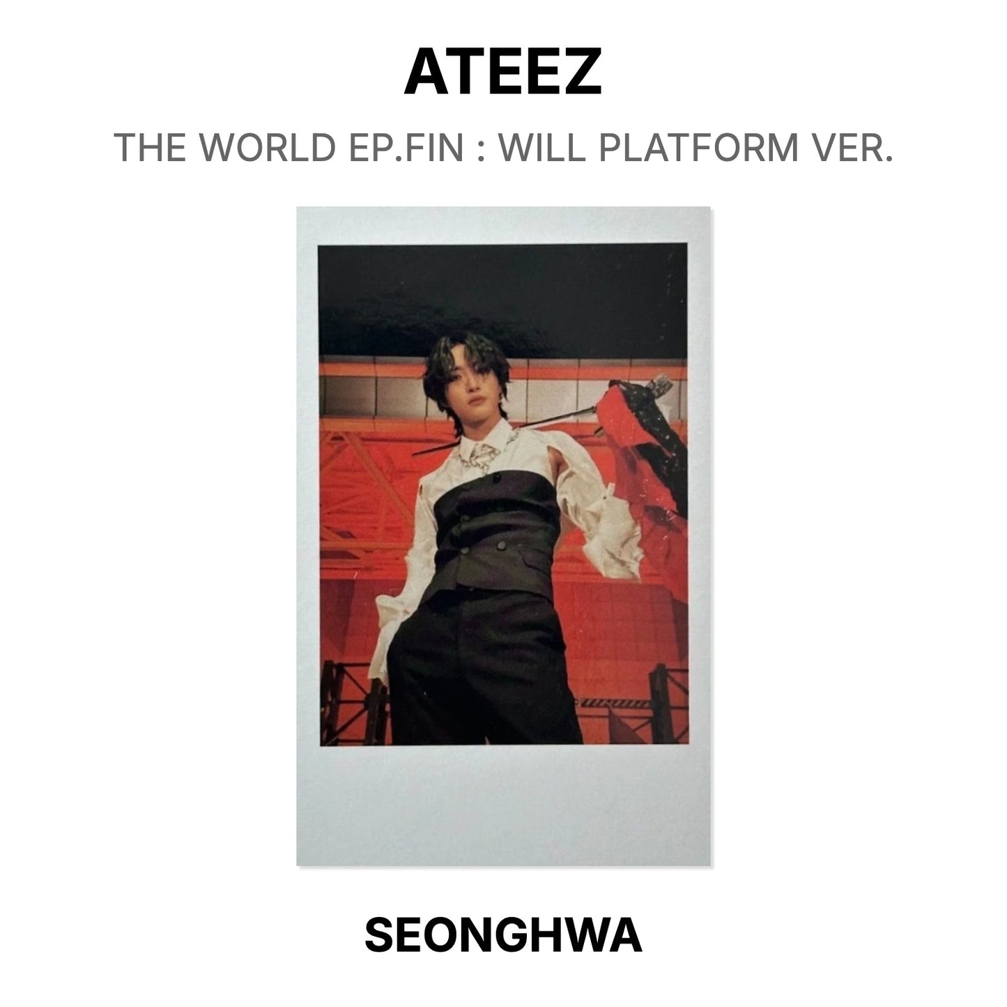 ATEEZ THE WORLD EP.FIN : WILL PLATFORM VER. oficjalna Photocard
