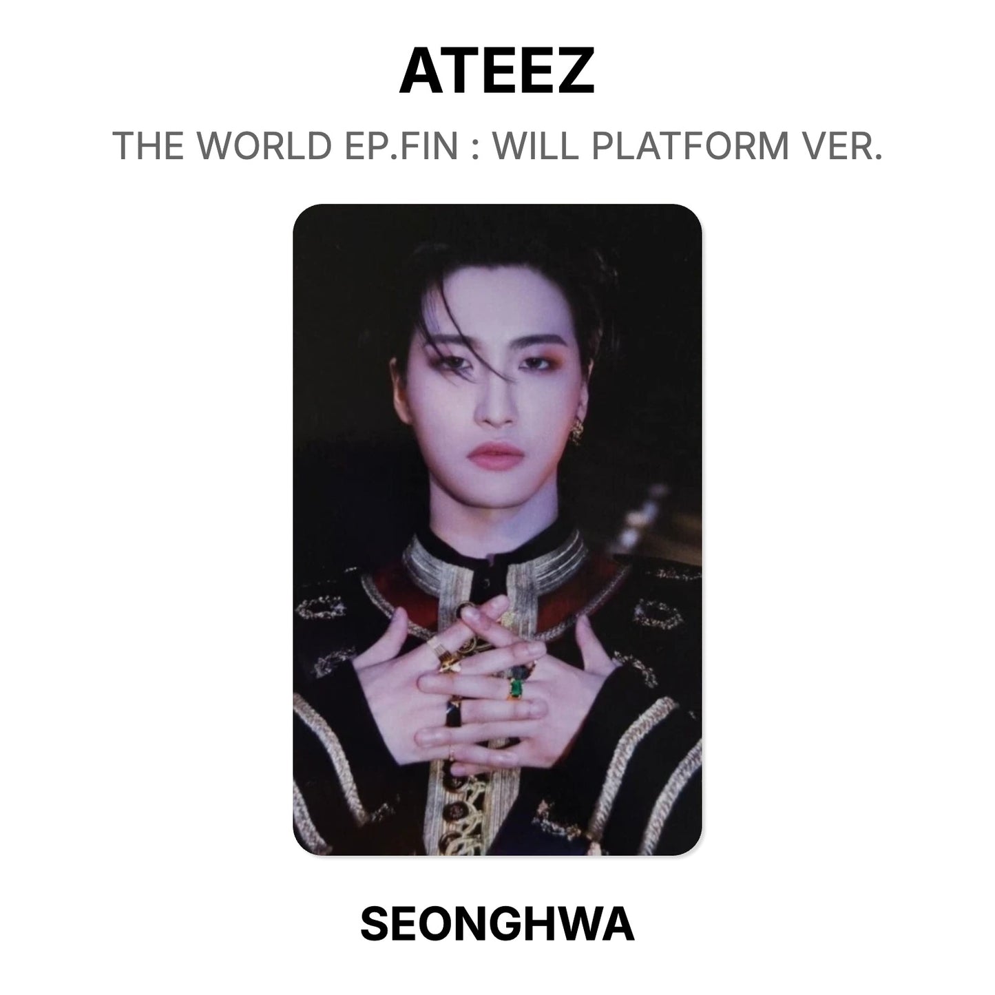 ATEEZ THE WORLD EP.FIN : WILL PLATFORM VER. oficjalna Photocard