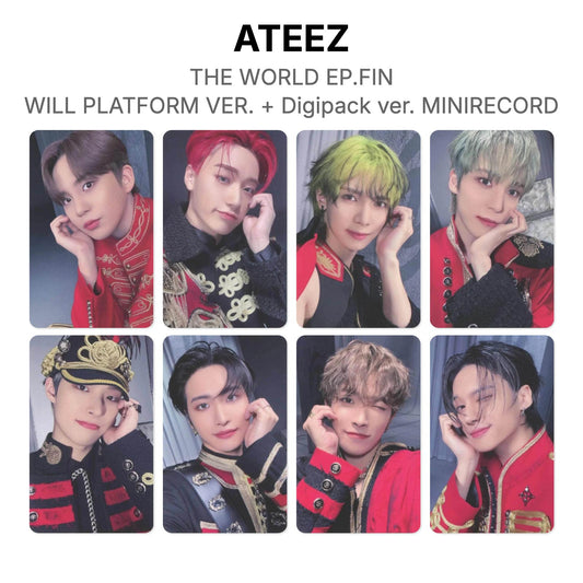 ATEEZ THE WORLD EP.FIN : WILL PLATFORM VER. + Digipack ver. MINIRECORD Official Photocard