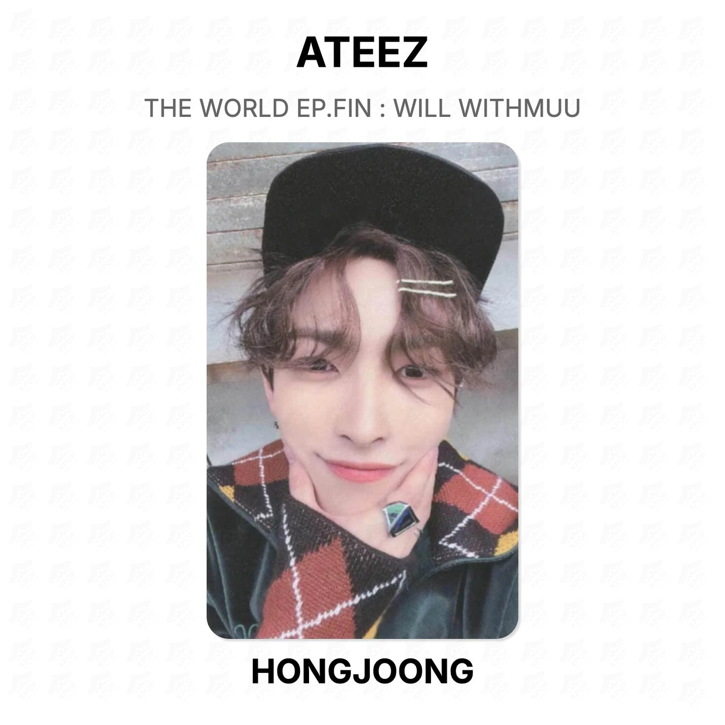 ATEEZ THE WORLD EP.FIN : WILL WITHMUU Official Photocard