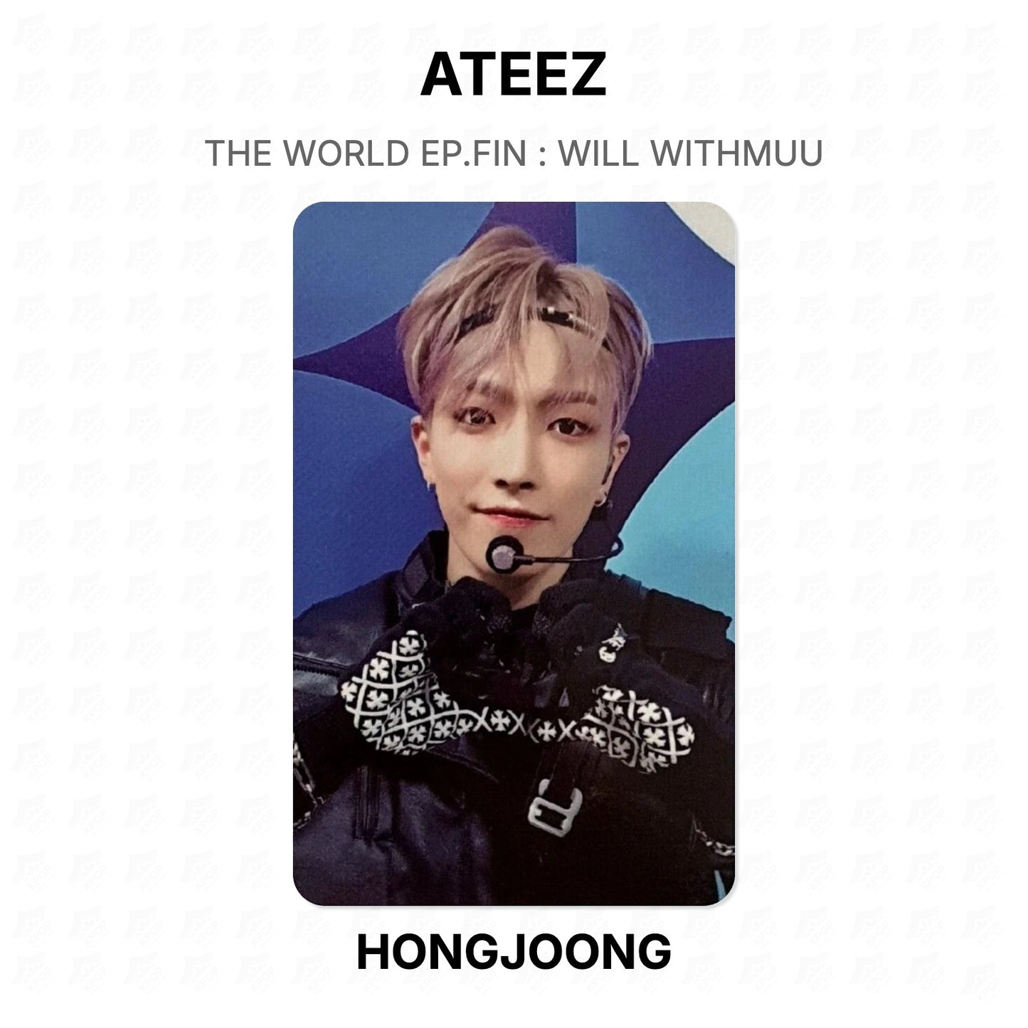 ATEEZ THE WORLD EP.FIN : WILL WITHMUU Official Photocard
