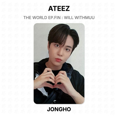 ATEEZ THE WORLD EP.FIN : WILL WITHMUU Official Photocard