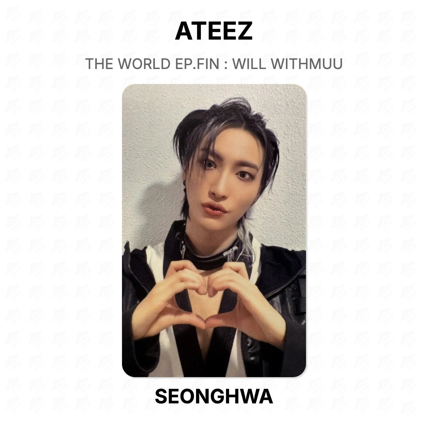 ATEEZ THE WORLD EP.FIN : WILL WITHMUU Official Photocard