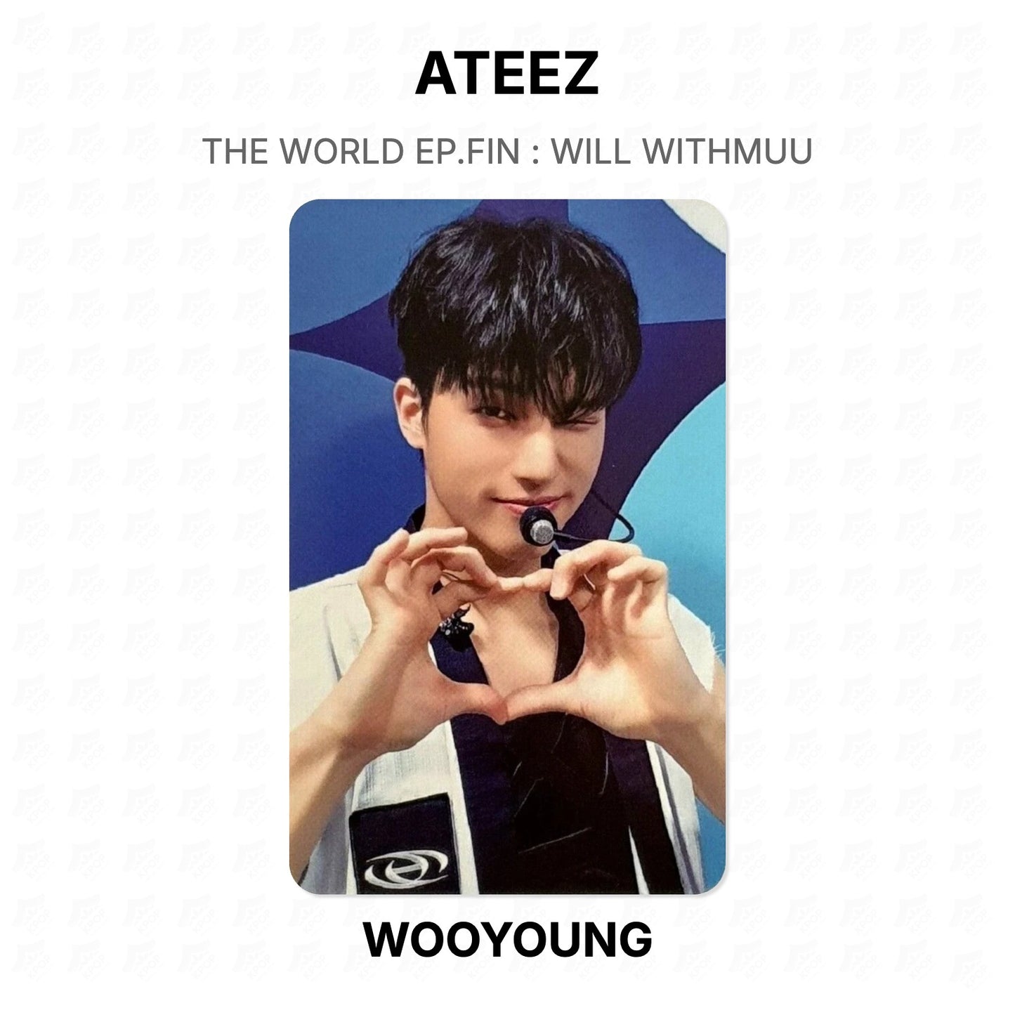 ATEEZ THE WORLD EP.FIN : WILL WITHMUU Official Photocard
