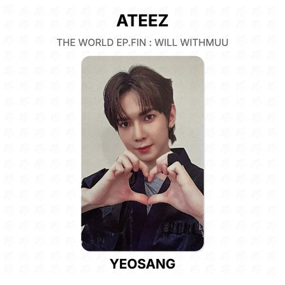 ATEEZ THE WORLD EP.FIN : WILL WITHMUU Official Photocard