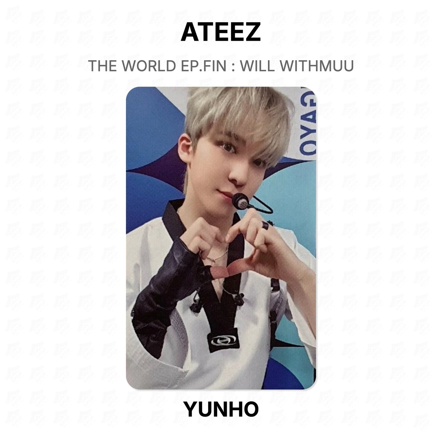 ATEEZ THE WORLD EP.FIN : WILL WITHMUU Official Photocard