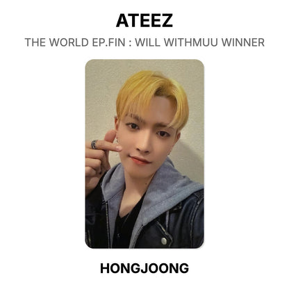 ATEEZ THE WORLD EP.FIN : WILL WITHMUU WINNER Offizielle Fotokarte