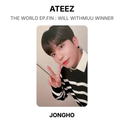 ATEEZ THE WORLD EP.FIN : WILL WITHMUU WINNER Offizielle Fotokarte
