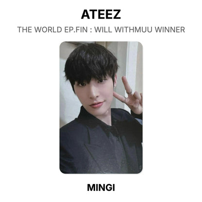 ATEEZ THE WORLD EP.FIN : WILL WITHMUU WINNER Offizielle Fotokarte