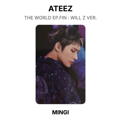 ATEEZ THE WORLD EP.FIN : WILL Z VER. Offizielle Photocard