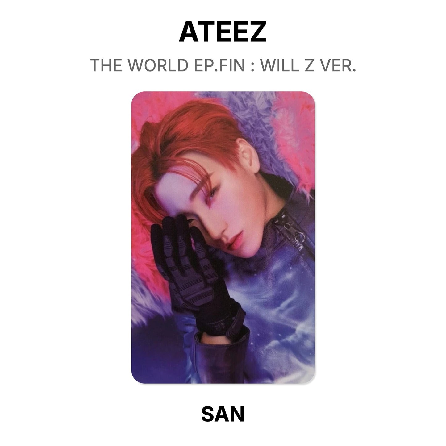 ATEEZ THE WORLD EP.FIN : WILL Z VER. Offizielle Photocard