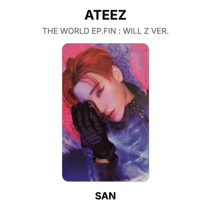 ATEEZ THE WORLD EP.FIN : WILL Z VER. Offizielle Photocard