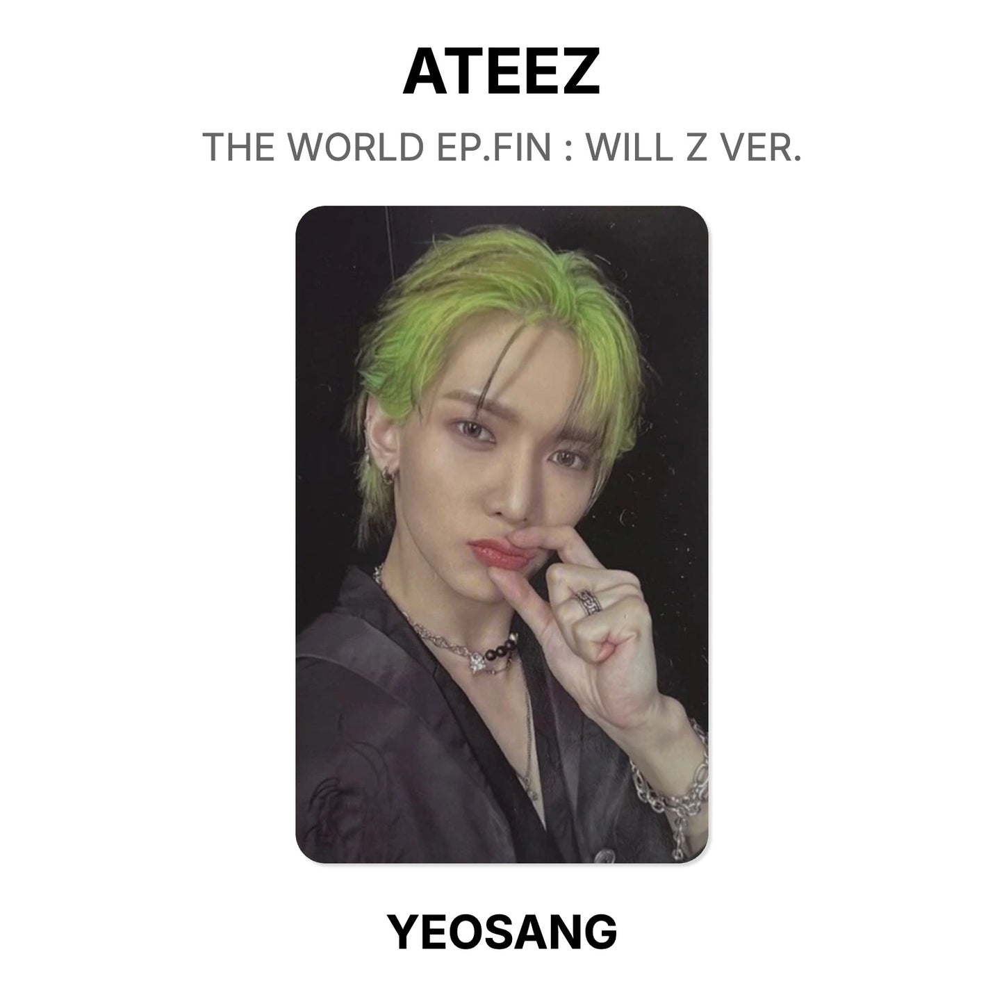ATEEZ THE WORLD EP.FIN : WILL Z VER. Offizielle Photocard