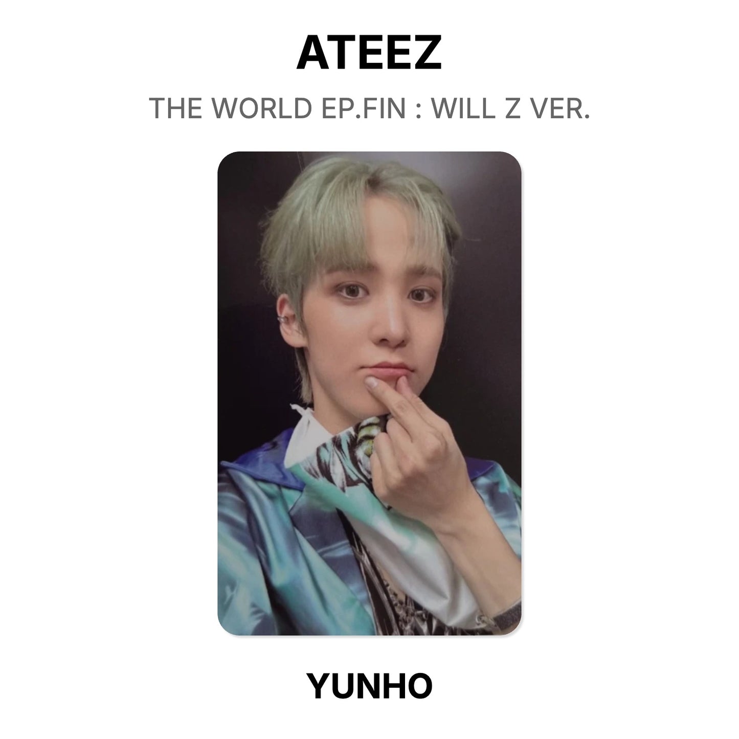 ATEEZ THE WORLD EP.FIN : WILL Z VER. Offizielle Photocard