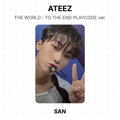 ATEEZ THE WORLD : TO THE END PLAYCODE ver. Official Photocard