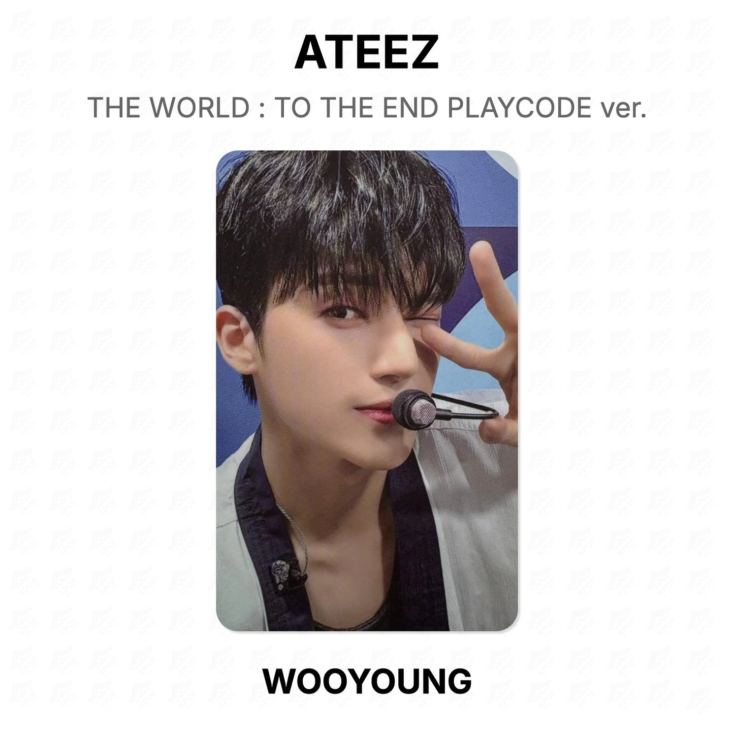 ATEEZ THE WORLD : TO THE END PLAYCODE ver. Official Photocard