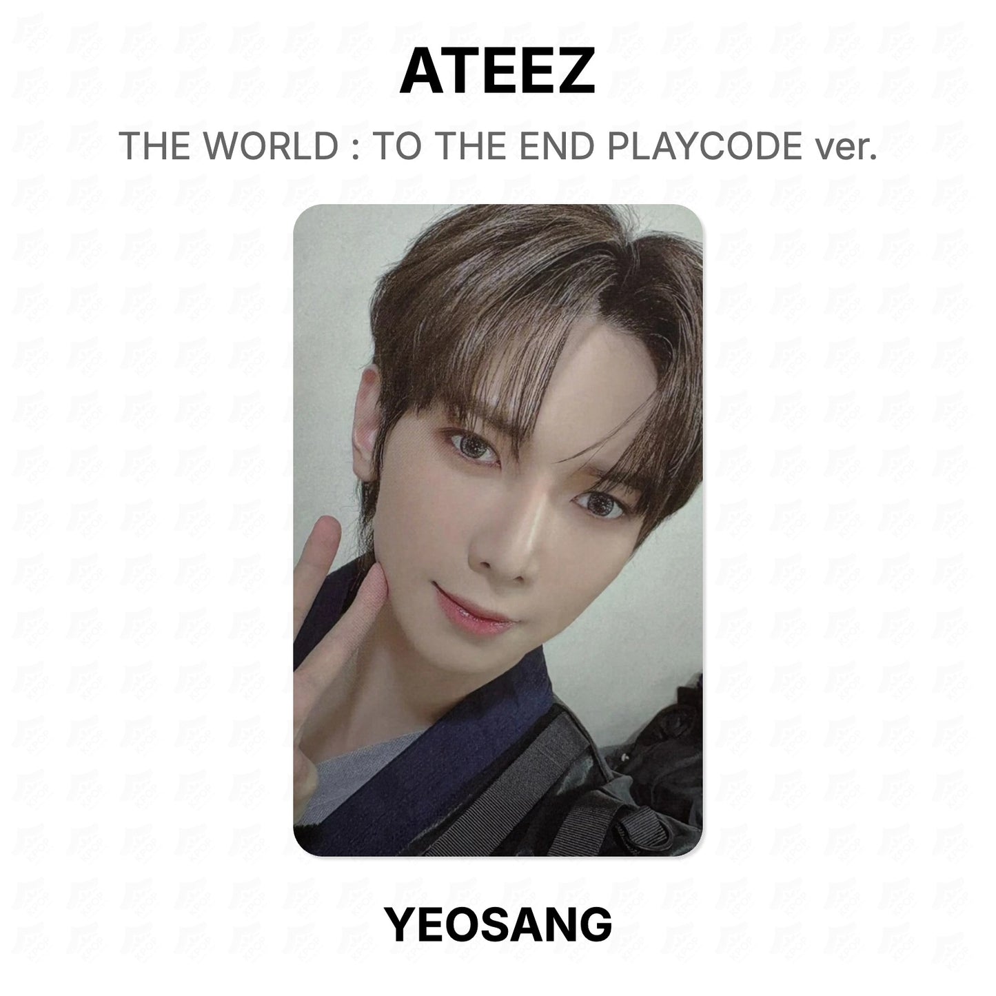 ATEEZ THE WORLD : TO THE END PLAYCODE ver. Official Photocard