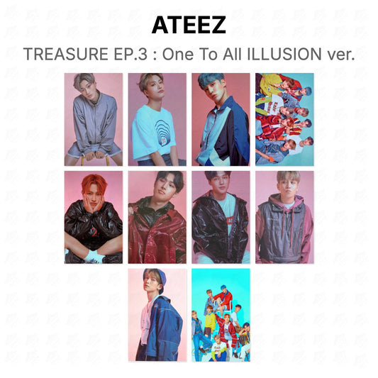 ATEEZ TREASURE EP.3 : One To All ILLUSION ver. Official Photocard
