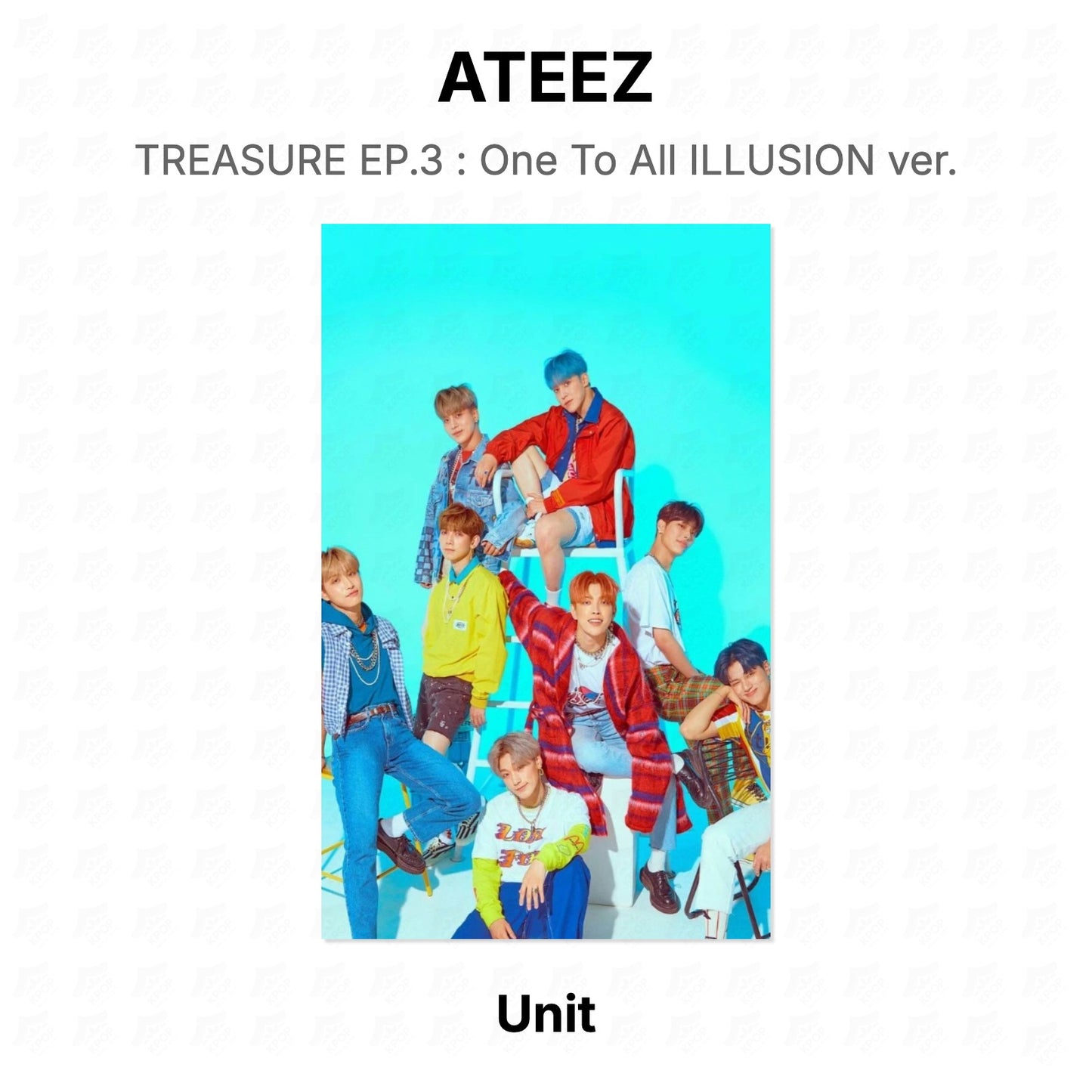 ATEEZ TREASURE EP.3 : One To All ILLUSION ver. Official Photocard
