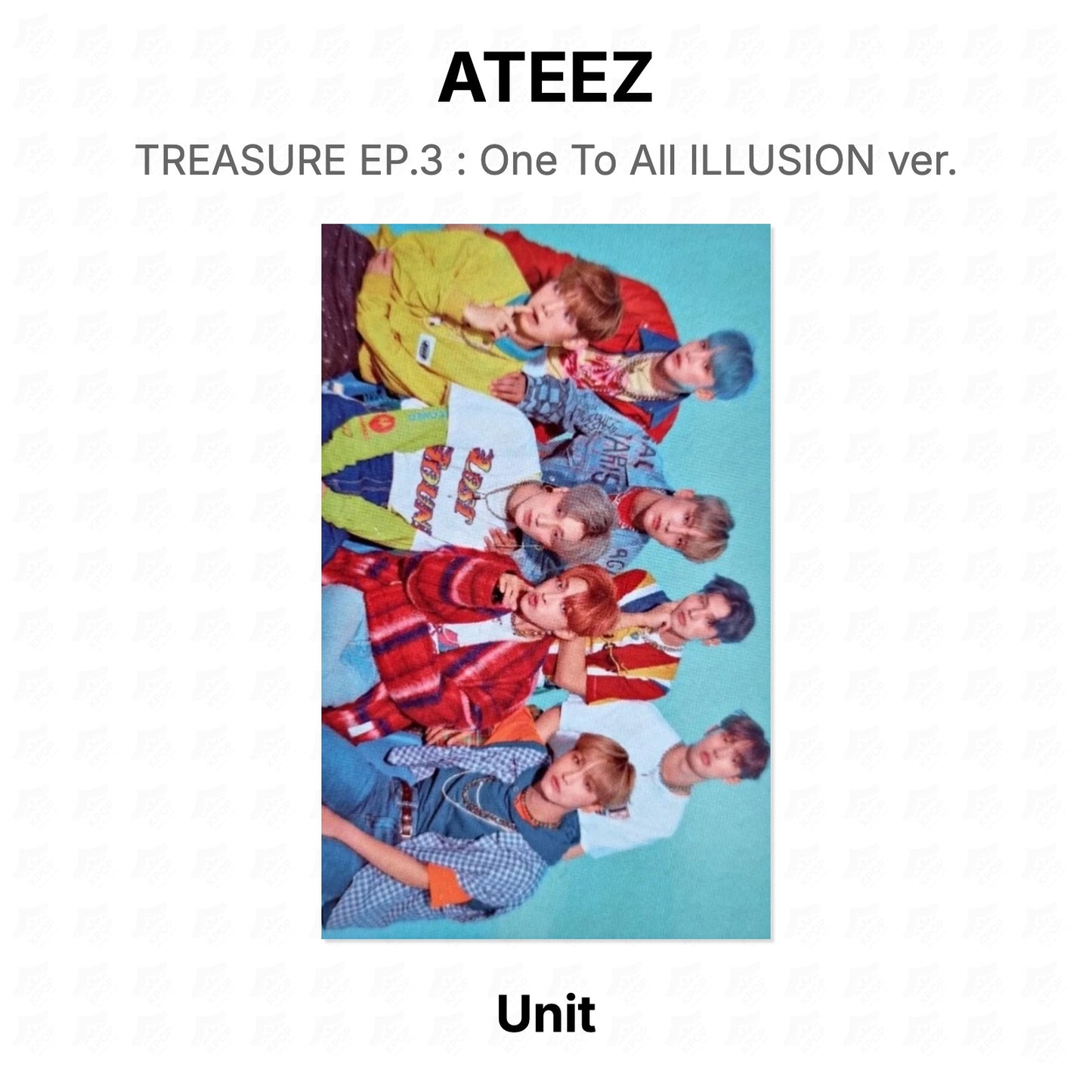 ATEEZ TREASURE EP.3 : One To All ILLUSION ver. Official Photocard