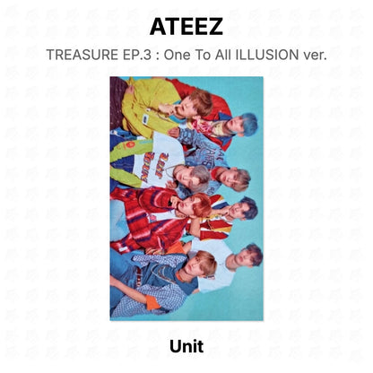 ATEEZ TREASURE EP.3 : One To All ILLUSION ver. Official Photocard