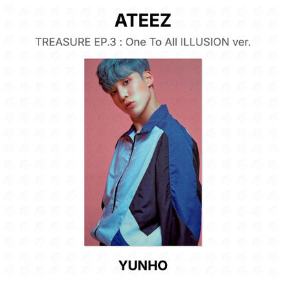 ATEEZ TREASURE EP.3 : One To All ILLUSION ver. Official Photocard